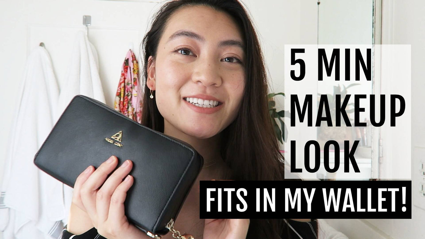 5 Min Makeup Look with only what fits in Marina Wallet!