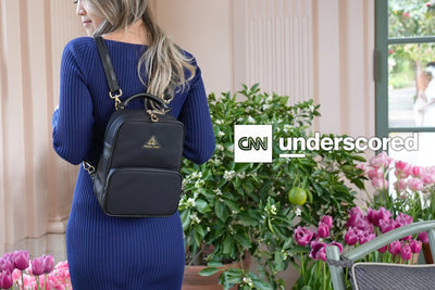 Carmel Convertible Backpack named Best Small Underseat Bag by CNN Underscored