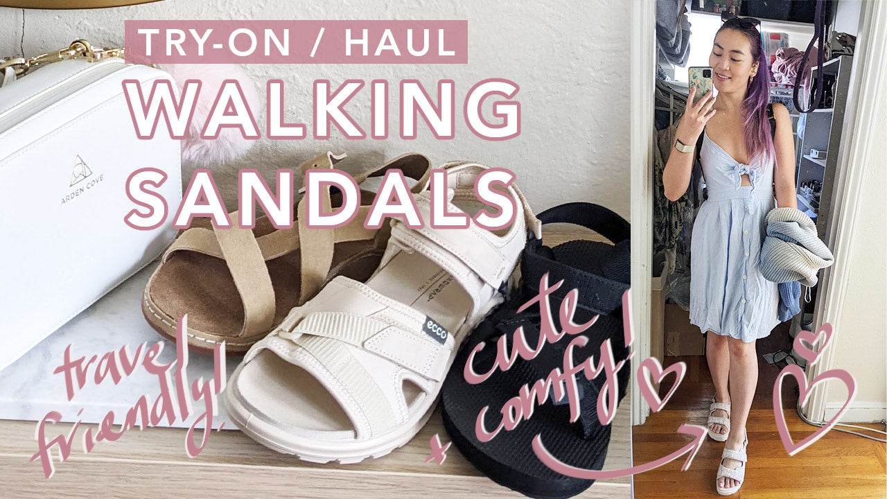 Comfiest Walking Sandals Try-On Haul & Review