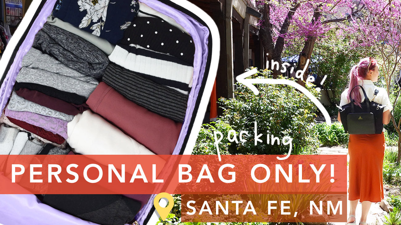 Packing for Santa Fe with one Personal Bag! MB Packing Backpack Full Packing List