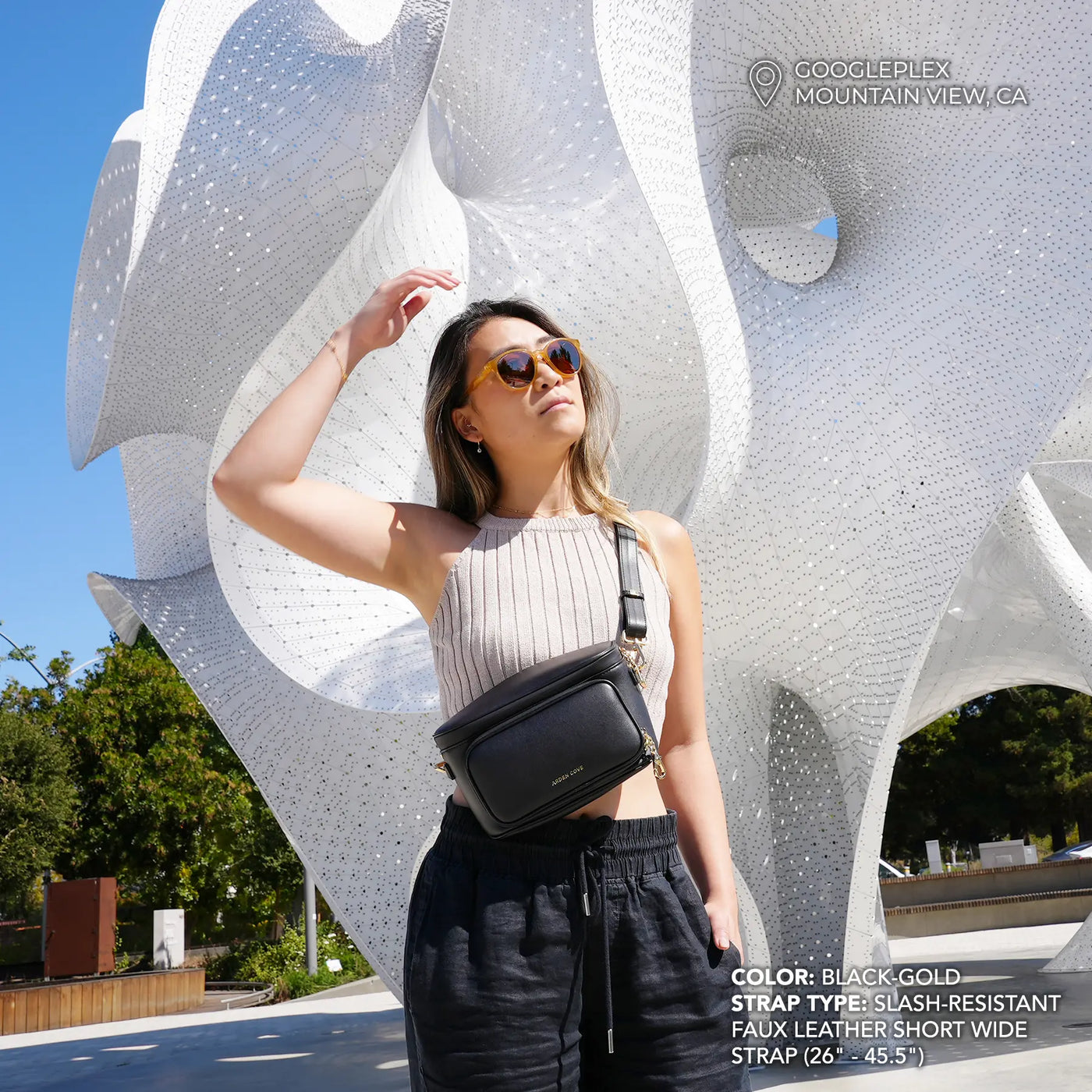 Bum Bag with Locking Clasps Strap