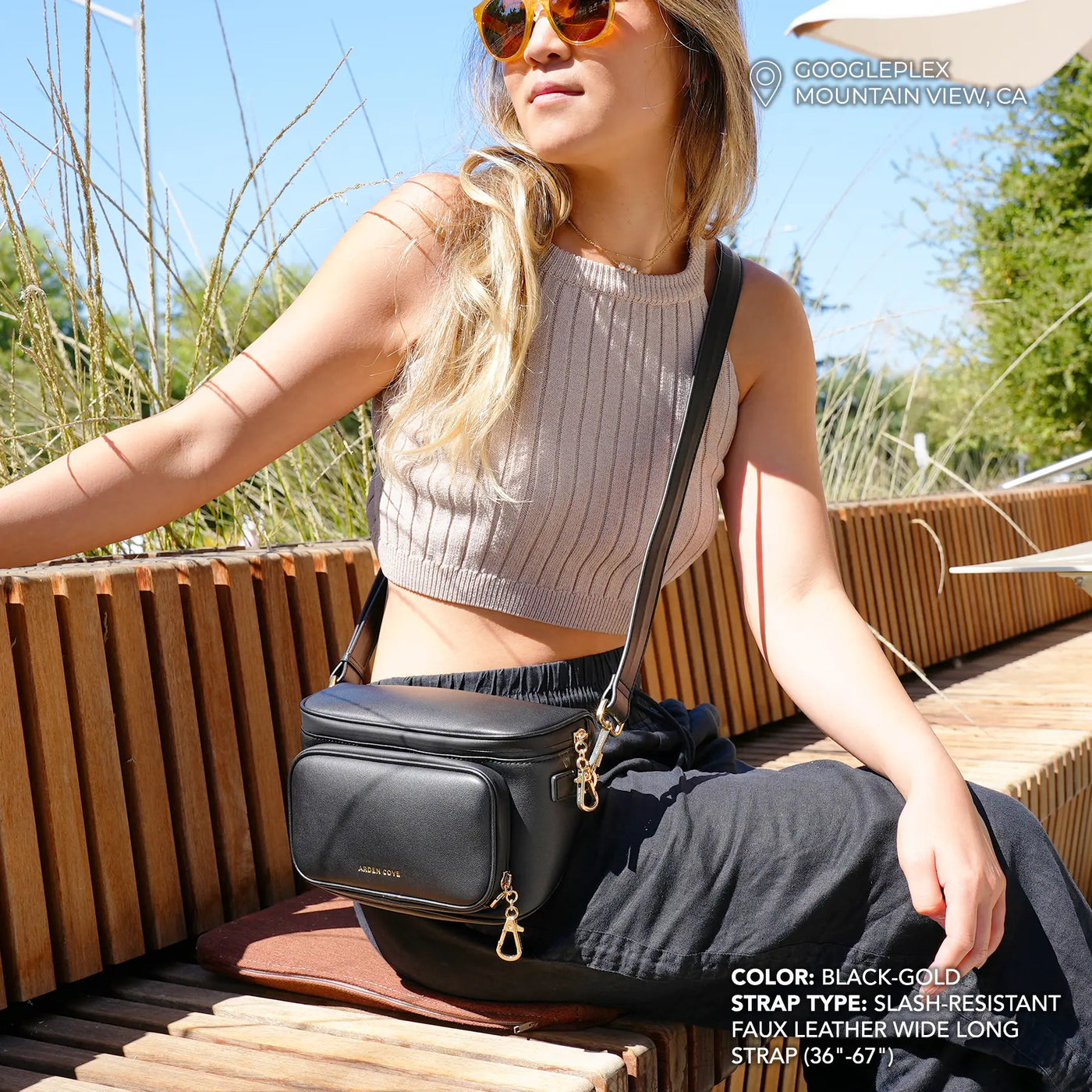 Bum Bag with Locking Clasps Strap