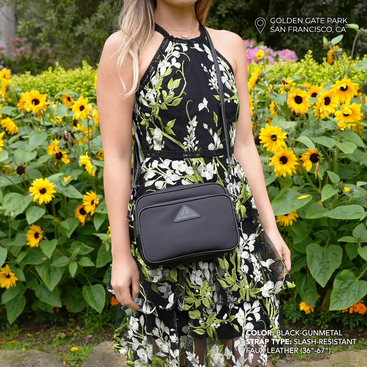 Crissy Full Crossbody with Locking Clasps Strap