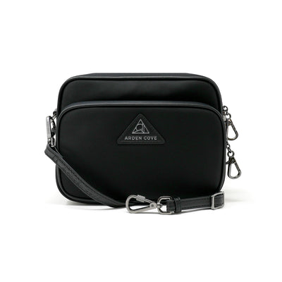 Anti-theft Water-resistant Travel Crossbody - Crissy Full Crossbody in Black Gunmetal with slash-resistant locking clasps straps - front view - Arden Cove