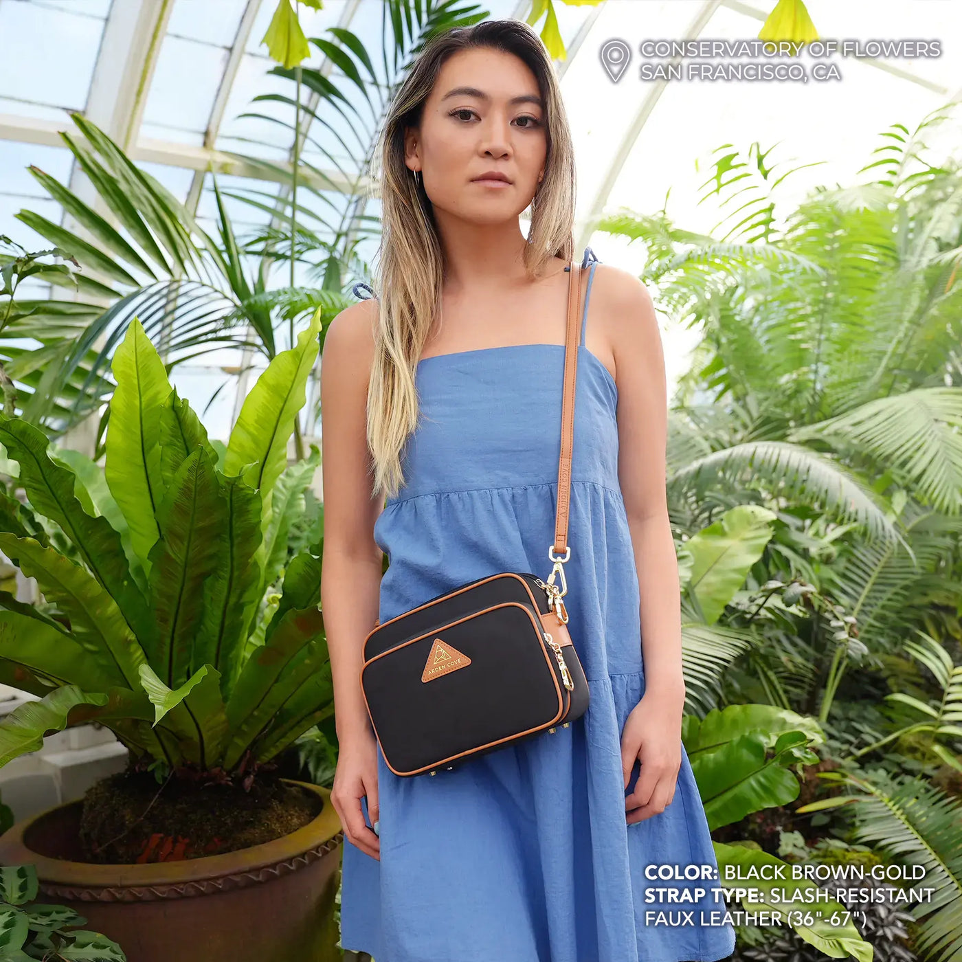 Crissy Full Crossbody with Locking Clasps Strap