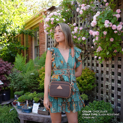 Crissy Full Crossbody with Locking Clasps Strap