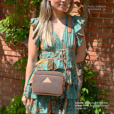Crissy Full Crossbody with Locking Clasps Strap
