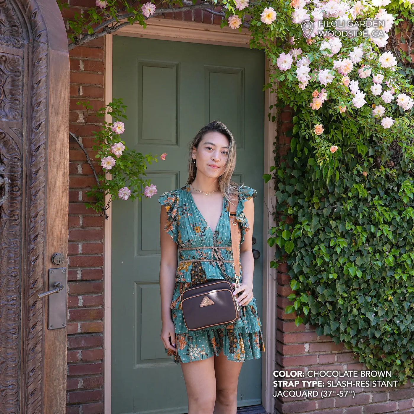 Crissy Full Crossbody with Locking Clasps Strap