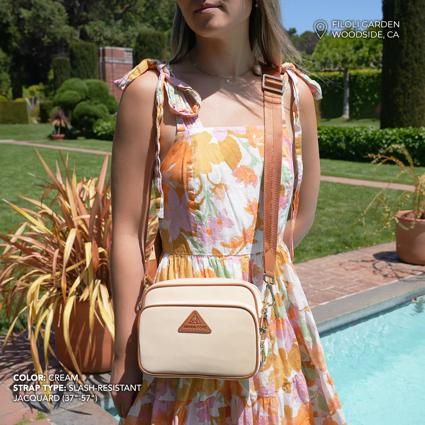 Crissy Full Crossbody with Locking Clasps Strap