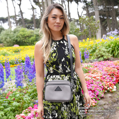 Crissy Full Crossbody with Locking Clasps Strap