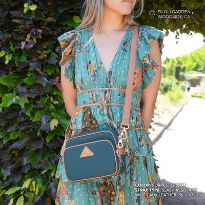 Crissy Full Crossbody with Locking Clasps Strap