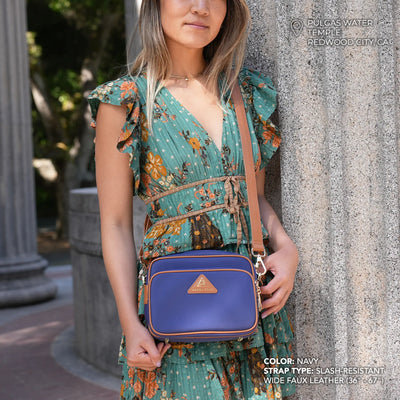Crissy Full Crossbody with Locking Clasps Strap