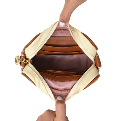 Mini Sized Cream Inner Pocket View