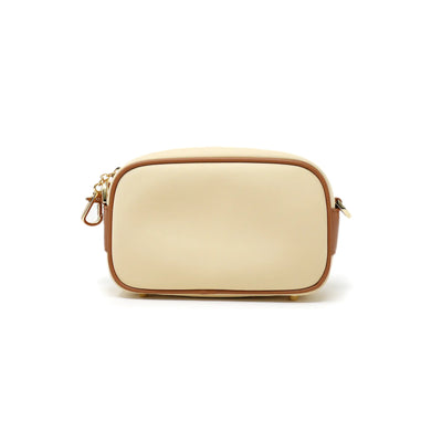 Anti-theft Water-resistant Travel Crossbody - Crissy Mini Crossbody in Cream Gold - back view - Arden Cove