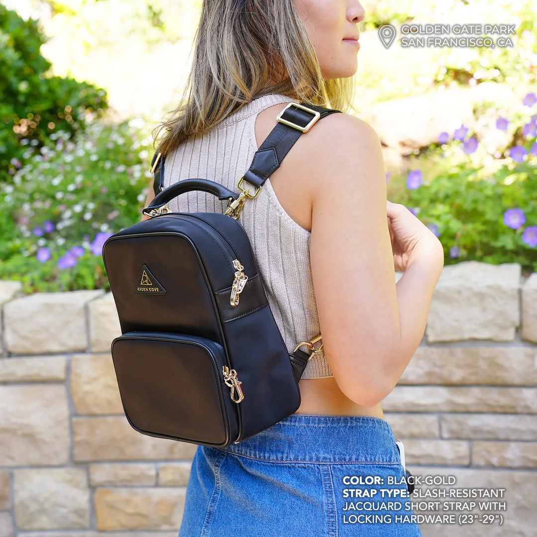 backpack purse women's travel backpack Anti-Theft Waterproof Carmel Convertible Backpack & Crossbody