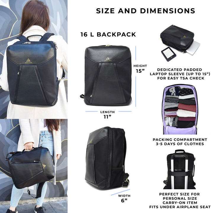 16.6 laptop backpack tsa Travelpro Altitude Large Expandable 30-36L Fully padded shoulder straps and back panel Travelpro Altitude Medium Expandable Laptop