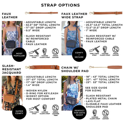 Verona Crossbody With Slash-Resistant Locking Clasp Straps