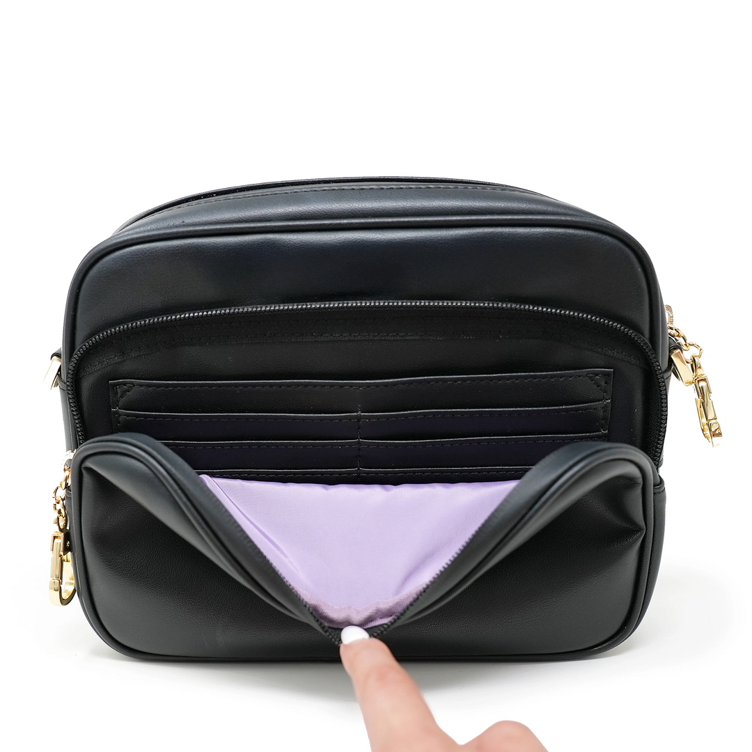 Verona Water-Resistant Anti-Theft Faux Leather Crossbody Bag
