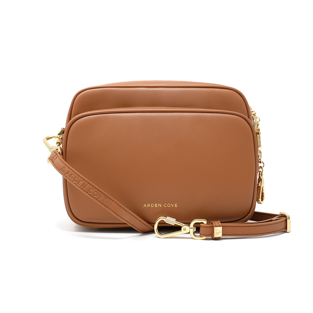 Verona Water-Resistant Anti-Theft Faux Leather Crossbody Bag