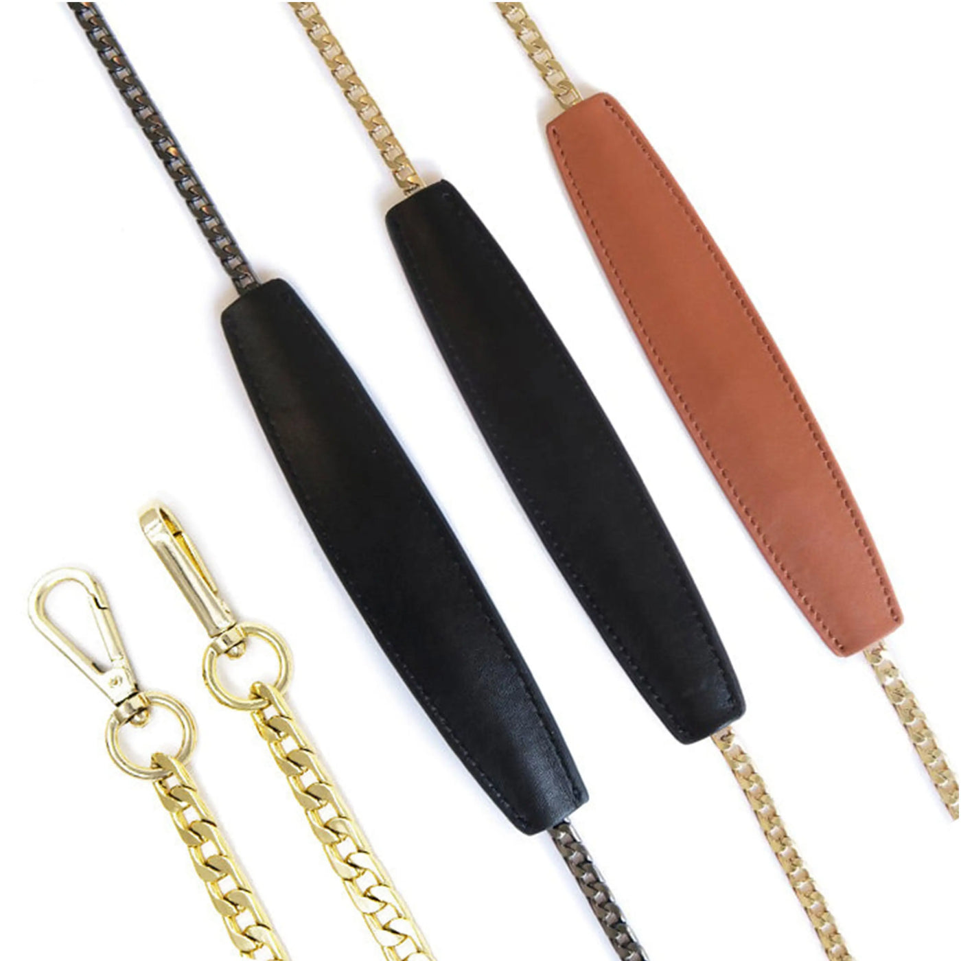 Chain Strap Include Handbag/Purse Chain Strap Replacement with Shoulder Pad