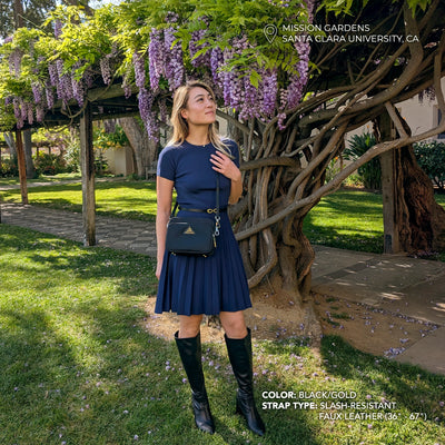 Crissy Full Crossbody with Locking Clasps Strap