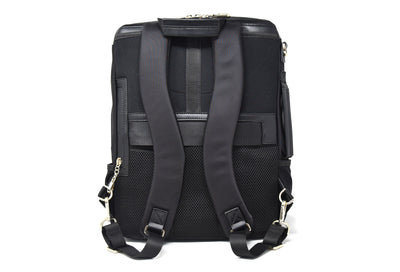 MB Packing Backpack Black Gold Back View