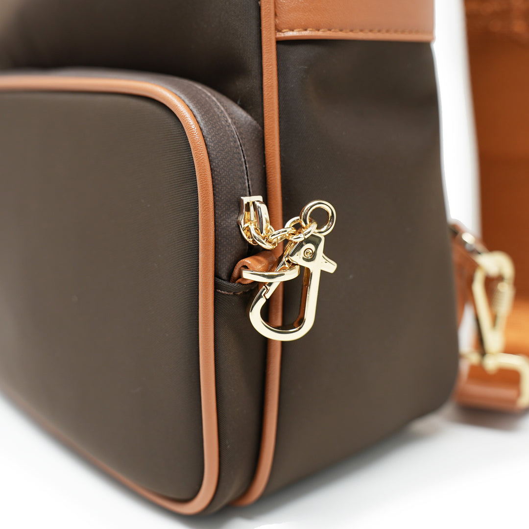 Anti-Theft Waterproof Carmel Convertible Backpack & Crossbody