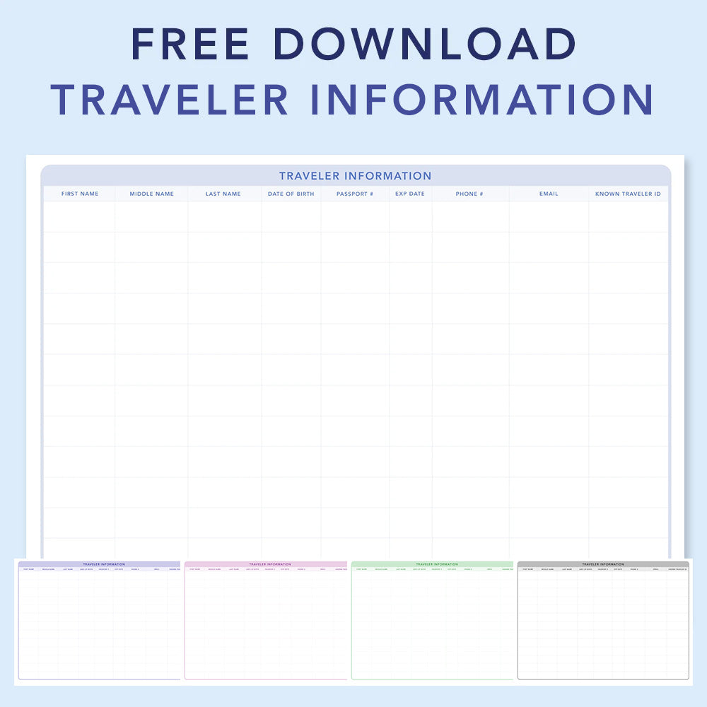 FREE Traveler Information Download