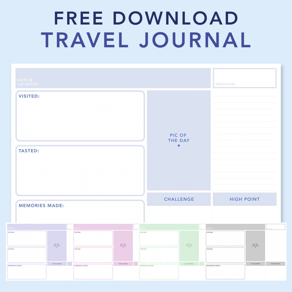 FREE Travel Journal Download