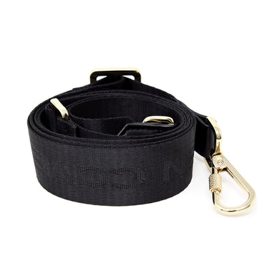 Jacquard Short Strap Black Gold Rolled-up View