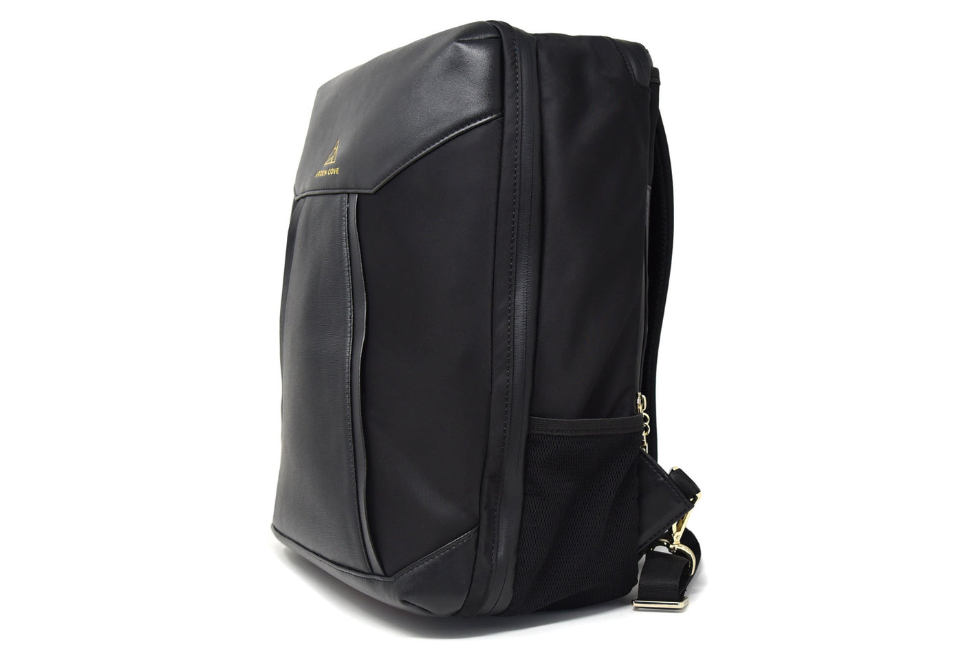 MB Packing Backpack Black Gold Side View