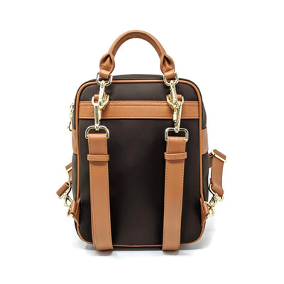 Wide Strap Brown Gold Front View