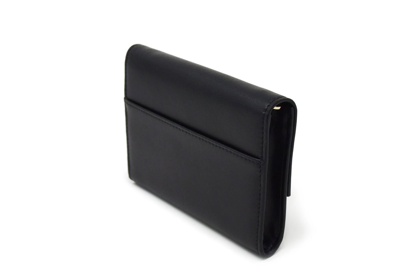 Kelso RFID-blocking Passport Pouch Black Gold Back View